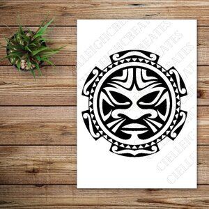 *2 for $20* Tribal Mask Vinyl Decal Sticker Handcrafted